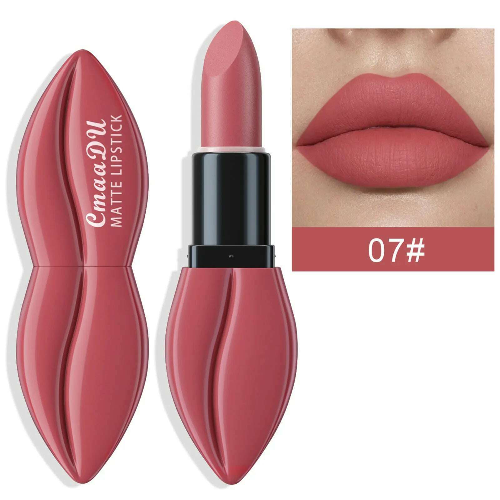 KIMLUD, 10 Colors Waterproof Big Mouth Nude Matte Lipsticks Long Lasting Lip Stick Not Fading Sexy Red Velvet Lipstick Makeup Cosmetic, KIMLUD Womens Clothes