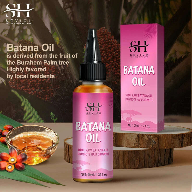 KIMLUD, 100% Batana Hair Fast Growth Oil Set African Crazy Traction Alopecia Batana Hair Mask chebe oil Hair Regrowth Treatment Sevich, KIMLUD Womens Clothes