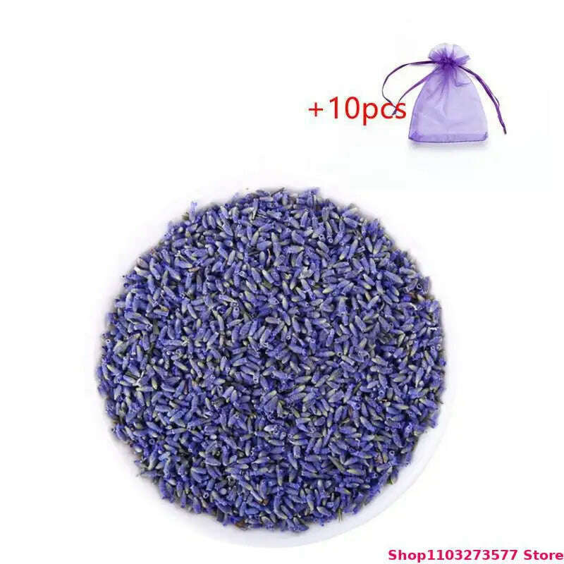 KIMLUD, 100% High-quality Natural Bulk Lavender Dried Flowers Used For Decorating Candles Making Sachet Crafts Filling Pillowcases, 200g, KIMLUD APPAREL - Womens Clothes