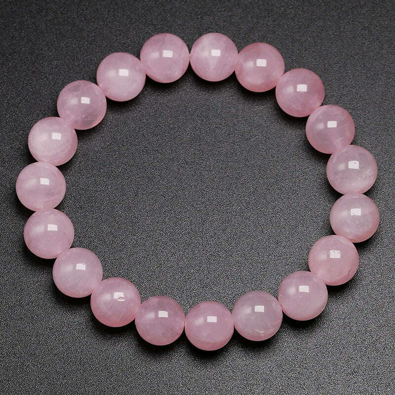 KIMLUD, 100% Natural AAAAA Women Bracelet Jewelry Pink Rose Quartz Bracelet Natural Stone Gemstone Chakras Bead Handmade Lover Gifts, KIMLUD Womens Clothes