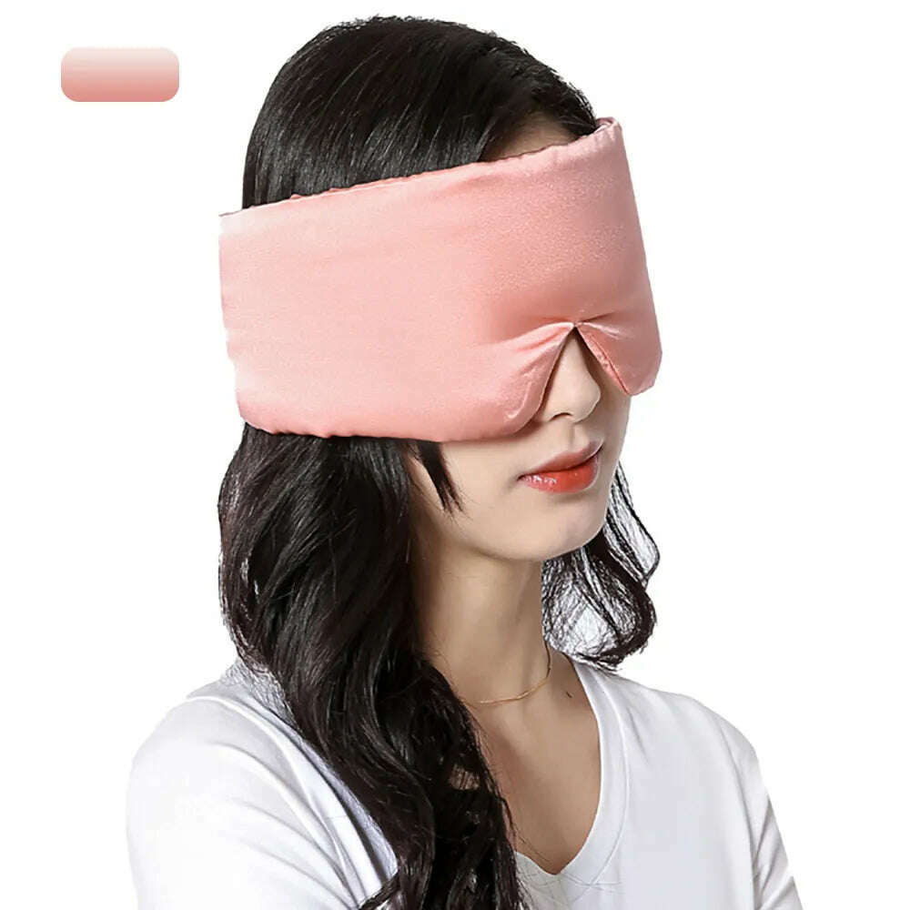 KIMLUD, 100% Natural Mulberry Silk Sleeping Mask Silk Eye Patch Eyeshade Portable Travel Eyepatch Nap Eye Cover Soft Blindfold Smooth, KIMLUD Womens Clothes