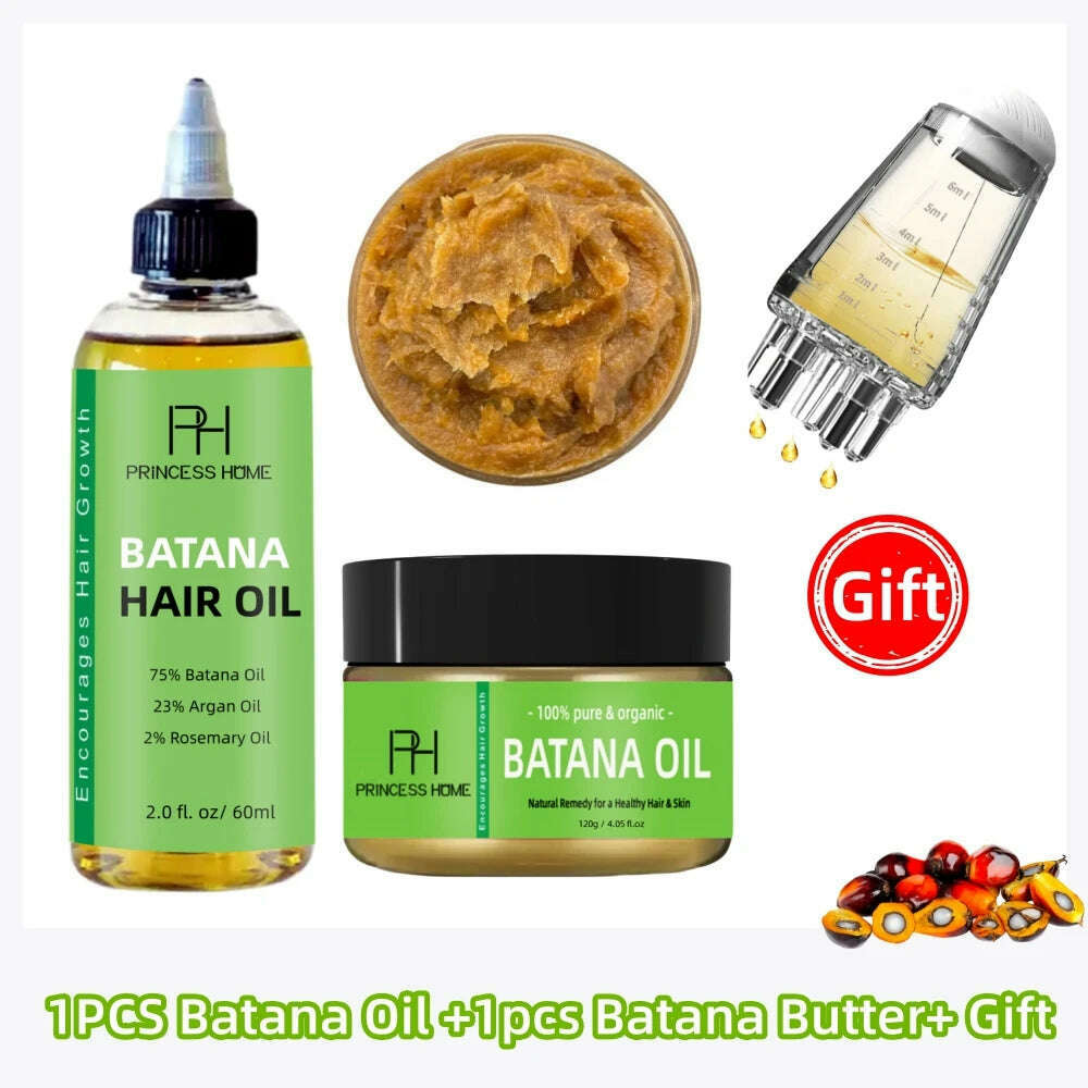 100% pure batana oil batana butter hair Growth oil Thickening Repairing Nourishing Rosemary Oil - KIMLUD