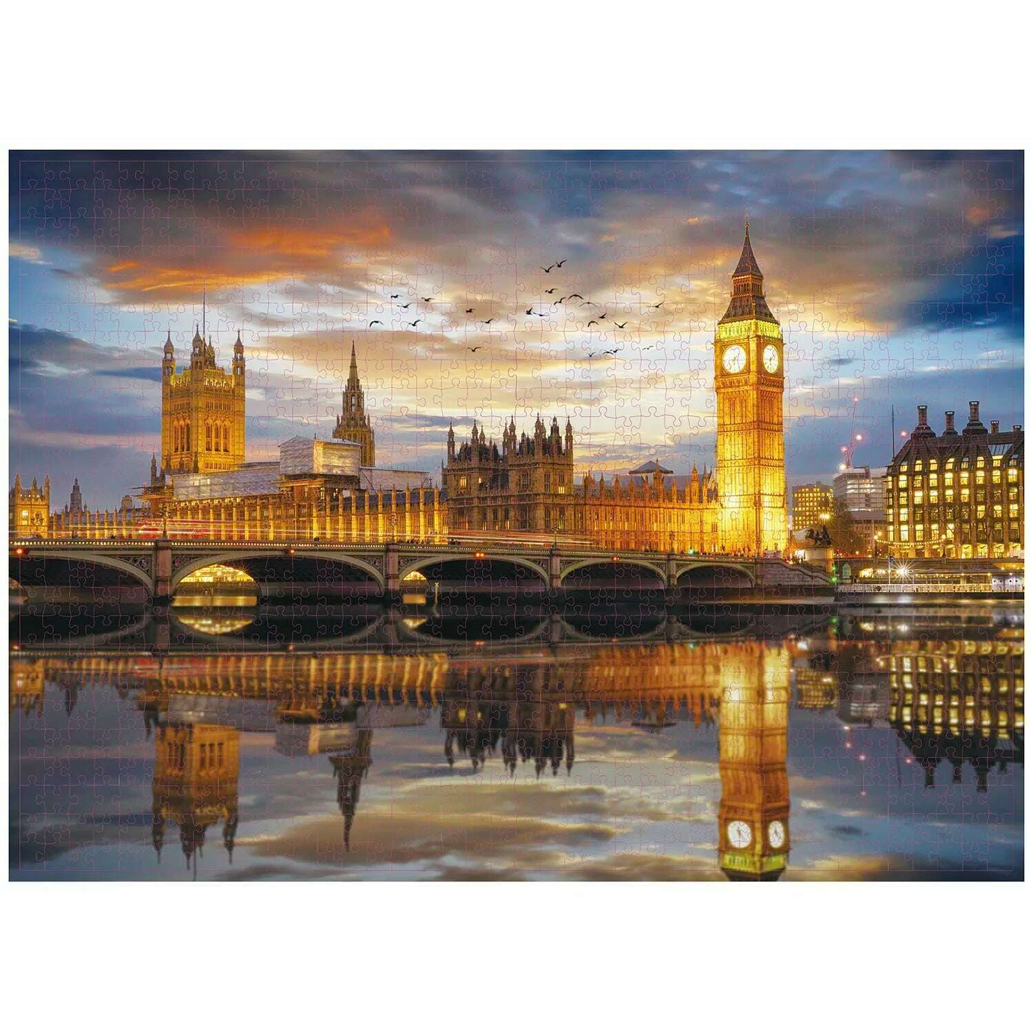 1000 Pieces London Night Jigsaw Puzzle Home Decor Adults Puzzle Games Family Fun Floor Puzzles Educational Toys for Kids - KIMLUD