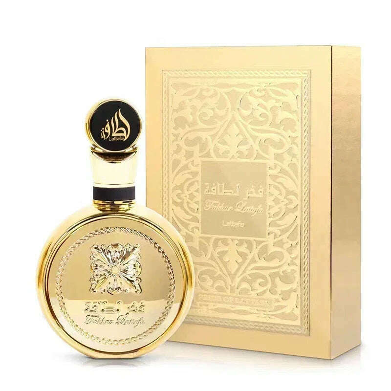 KIMLUD, 100ml Original Perfume Men Women Perfume High Quality  Arabic Style Fragrance Natural Fragrance Long Lasting Pheromone Gift, golden, KIMLUD APPAREL - Womens Clothes