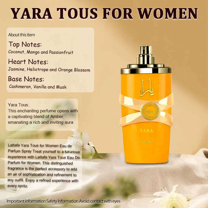 100ml Perfume Hombre Oil Original Eau De Parfum Body Spray Deodorants Men Women Gift Yara Mor Tous Asad Femme Lasting Fragrances - KIMLUD