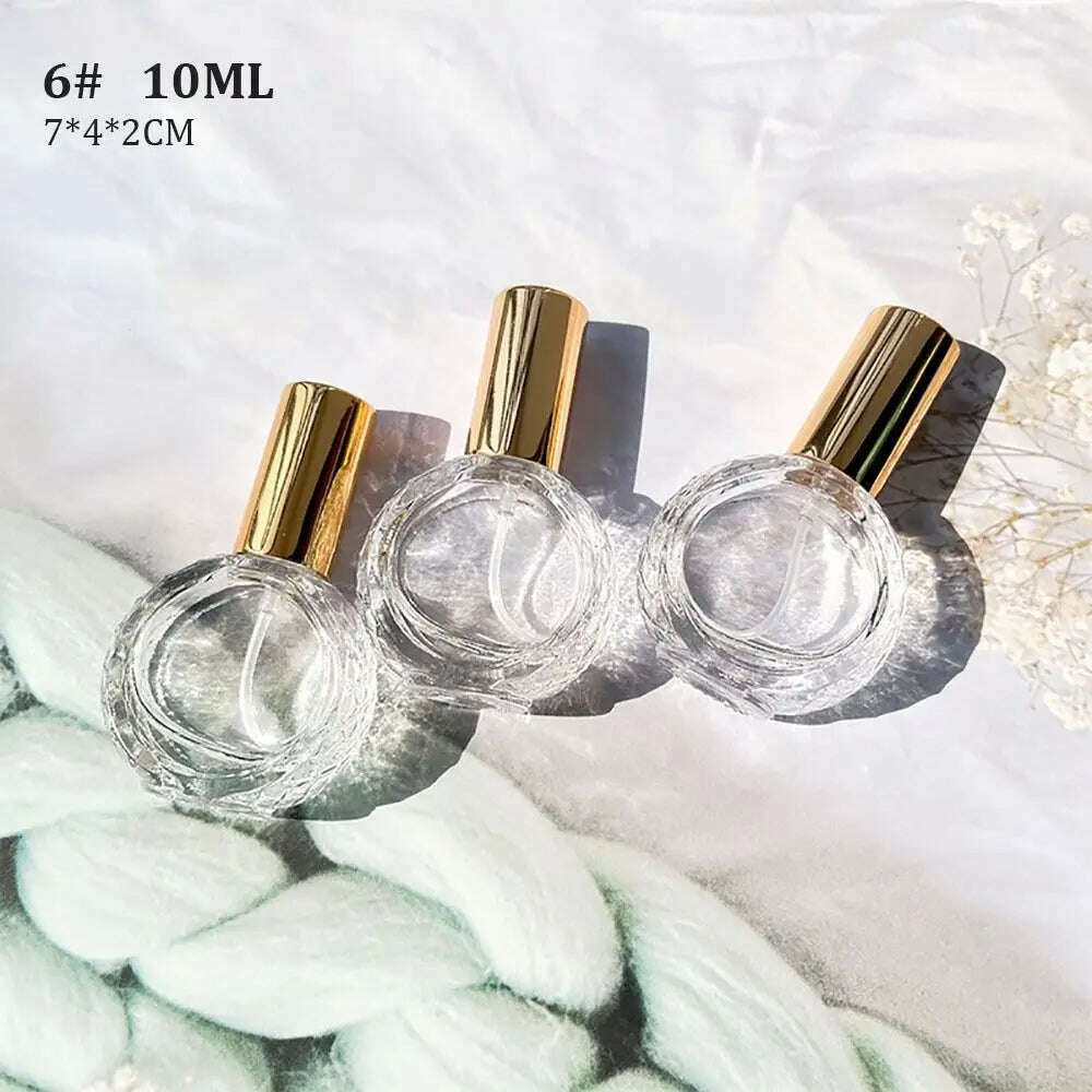 10/12 ML Perfume Spray Bottle High Quality Perfume Atomizer Protable Travel Refillable Cosmetic Container Liquid Bottle - KIMLUD