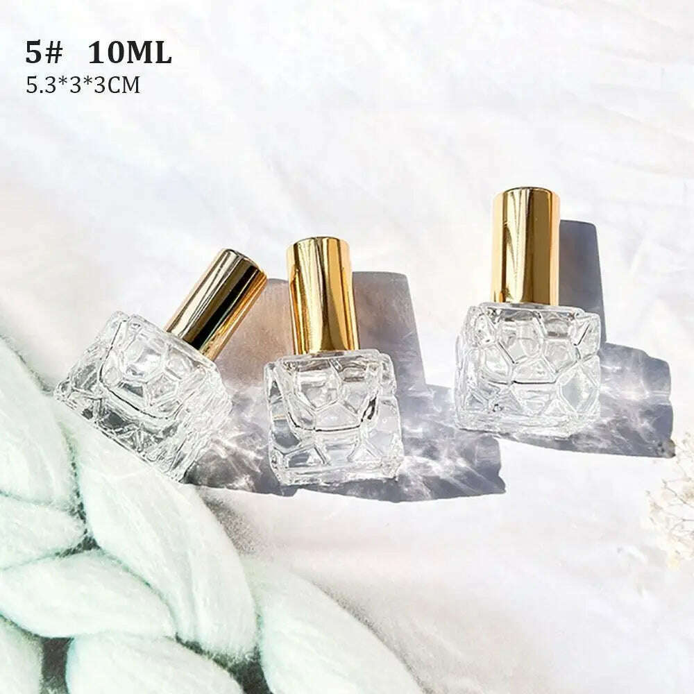 10/12 ML Perfume Spray Bottle High Quality Perfume Atomizer Protable Travel Refillable Cosmetic Container Liquid Bottle - KIMLUD