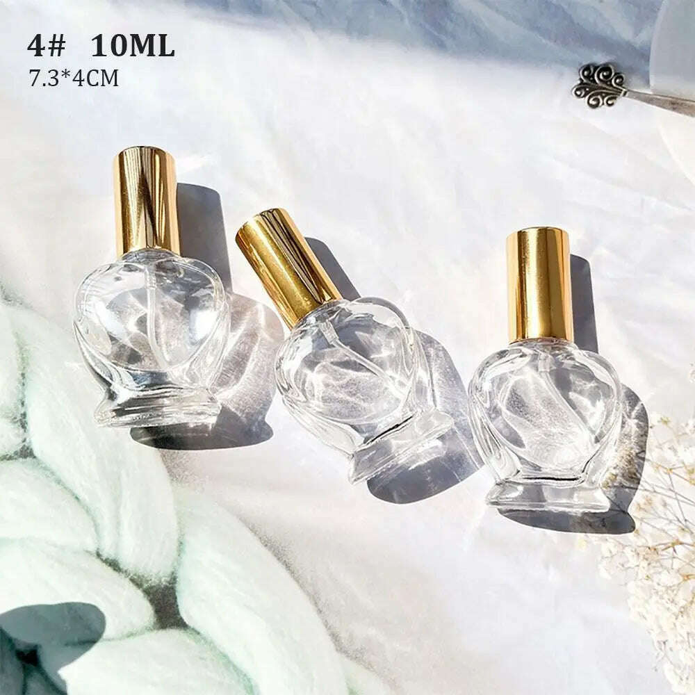 10/12 ML Perfume Spray Bottle High Quality Perfume Atomizer Protable Travel Refillable Cosmetic Container Liquid Bottle - KIMLUD