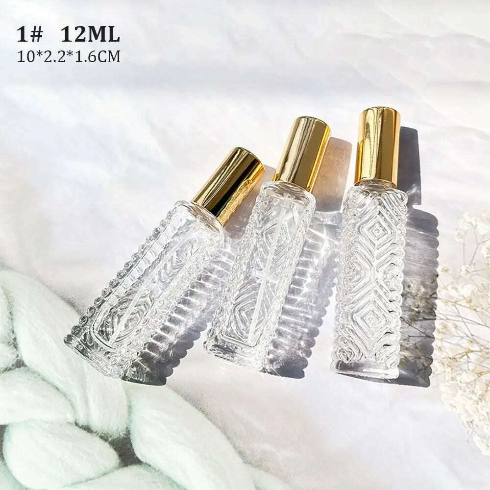 10/12 ML Perfume Spray Bottle High Quality Perfume Atomizer Protable Travel Refillable Cosmetic Container Liquid Bottle - KIMLUD