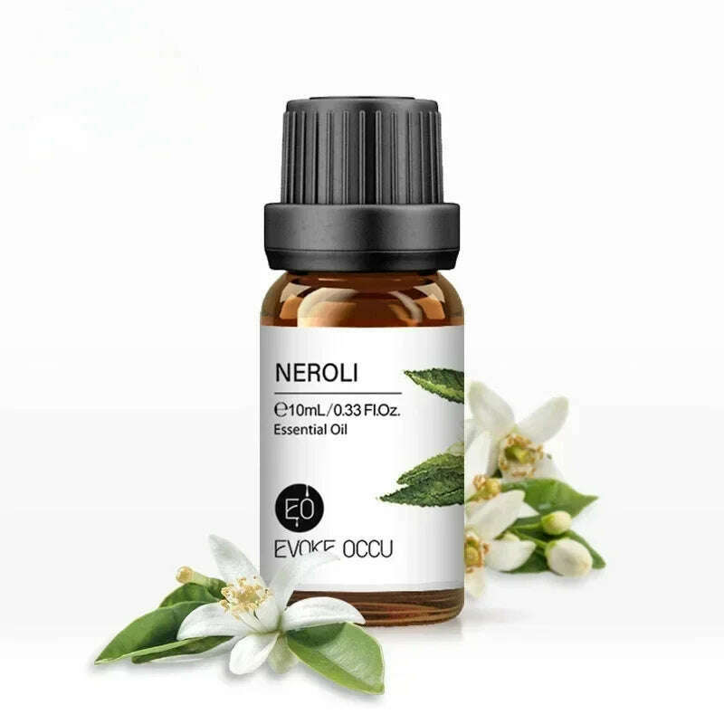 10ML Essential Oils for Diffuser Humidifier Aroma Oil Vanilla Eucalyptus Jasmine Rose Lavender Rosemary Peppermint Tea Tree - KIMLUD