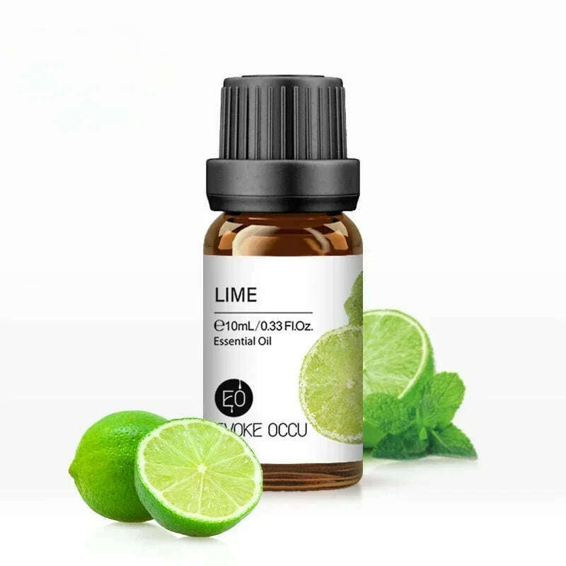 10ML Essential Oils for Diffuser Humidifier Aroma Oil Vanilla Eucalyptus Jasmine Rose Lavender Rosemary Peppermint Tea Tree - KIMLUD