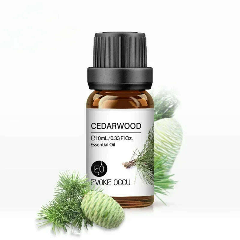 10ML Essential Oils for Diffuser Humidifier Aroma Oil Vanilla Eucalyptus Jasmine Rose Lavender Rosemary Peppermint Tea Tree - KIMLUD