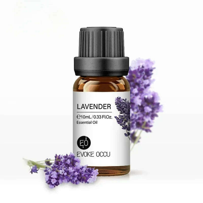 10ML Essential Oils for Diffuser Humidifier Aroma Oil Vanilla Eucalyptus Jasmine Rose Lavender Rosemary Peppermint Tea Tree - KIMLUD