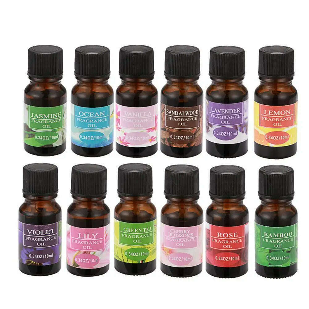 10ml Fragrance Oil Long Lasting Water Soluble Plant Extract Flower Natural Aromas Essential Oil for Diffuser - KIMLUD