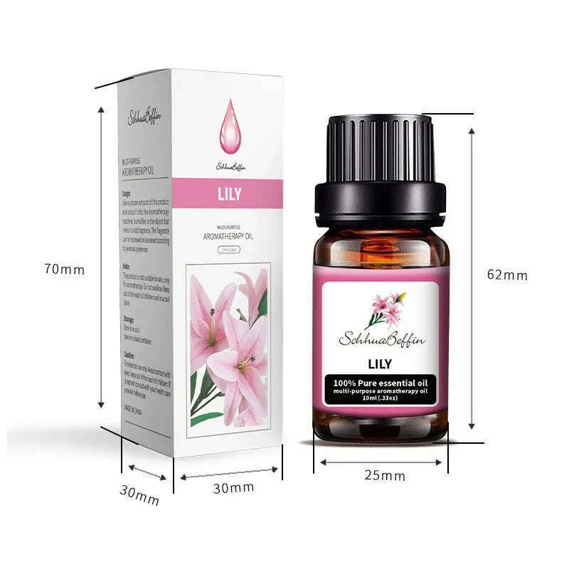 10ml Lavender Green Tea Plant Essential Oil Natural Aromatherapy Fragrance Humidifier Water Soluble Massage Essential Oil - KIMLUD