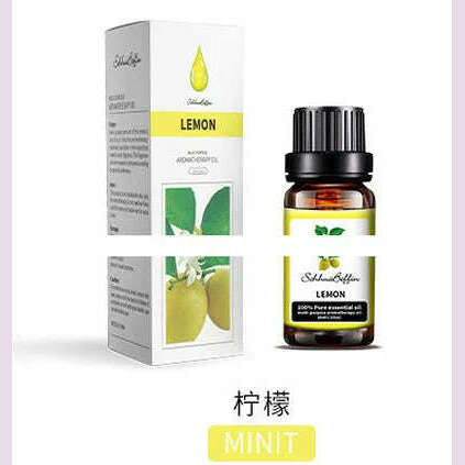 KIMLUD, 10ml Lavender Green Tea Plant Essential Oil Natural Aromatherapy Fragrance Humidifier Water Soluble Massage Essential Oil, LEMON, KIMLUD APPAREL - Womens Clothes