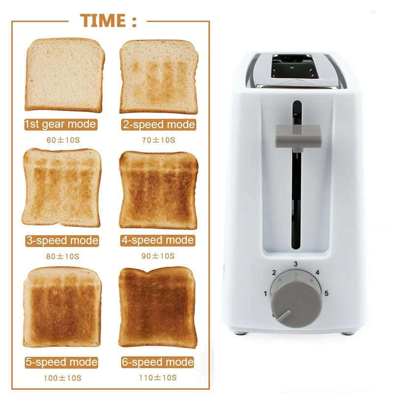 110V/220V Stainless Steel Electric Toaster Bread Baking Oven Breakfast Machine Toast Grill Stove Sandwich Maker Heater Warmer US - KIMLUD