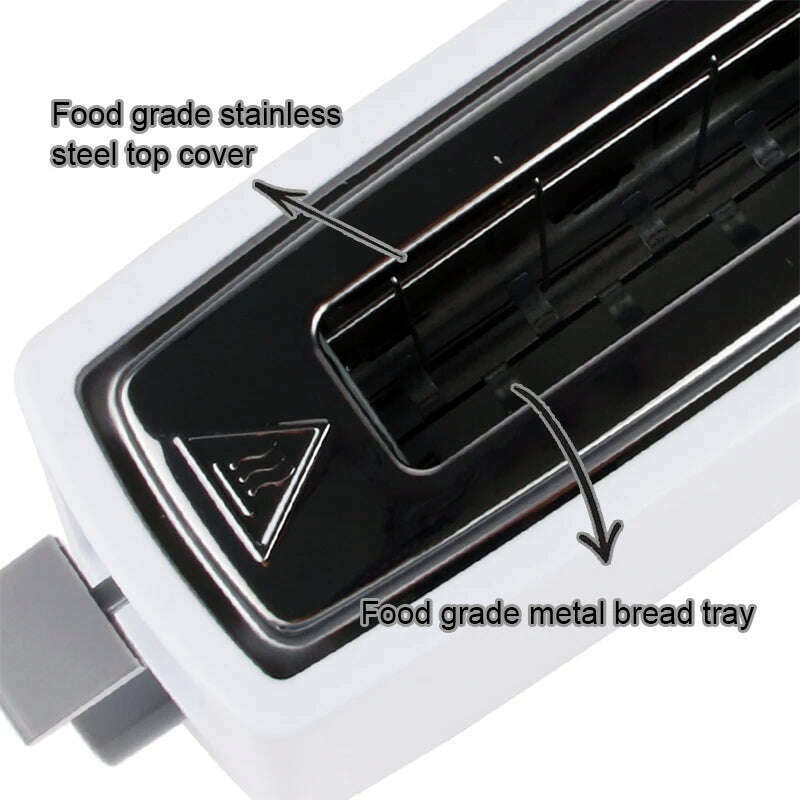 110V/220V Stainless Steel Electric Toaster Bread Baking Oven Breakfast Machine Toast Grill Stove Sandwich Maker Heater Warmer US - KIMLUD