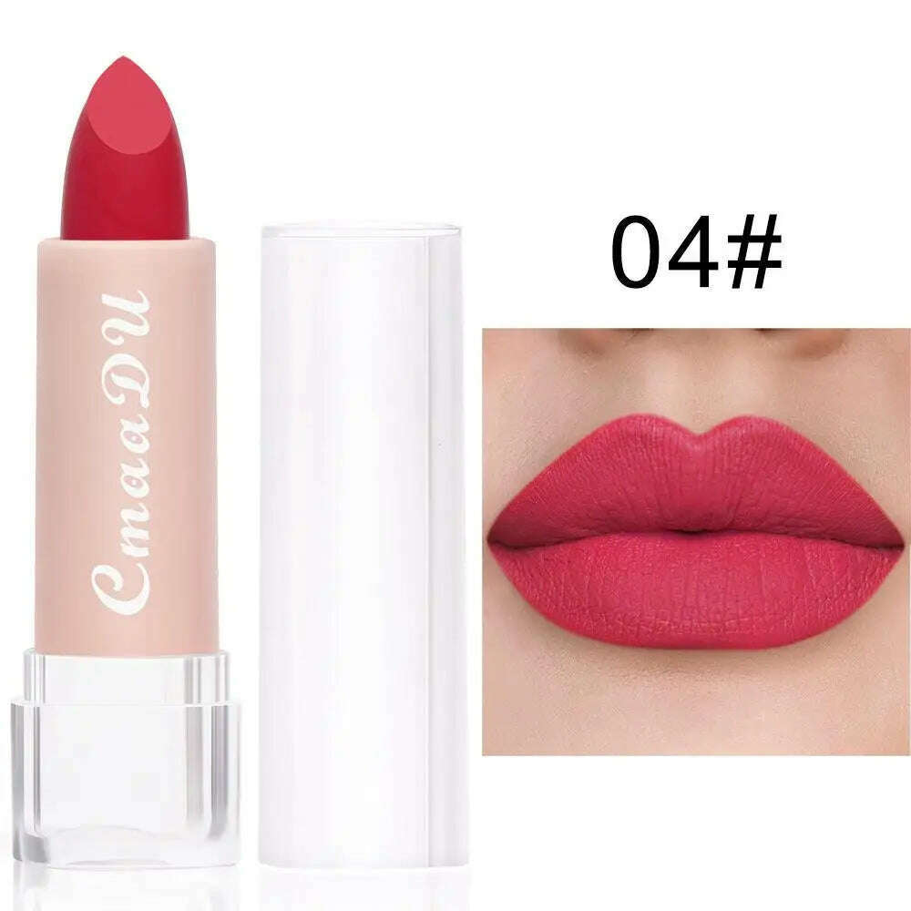 KIMLUD, 12 Color Lipstick Lip Makeup Sexy Woman Velvet Matte Lipgross Tint For Lips Long Lasting Waterproof Non-stick Cup Lip Cosmetics, B4 / CHINA, KIMLUD APPAREL - Womens Clothes