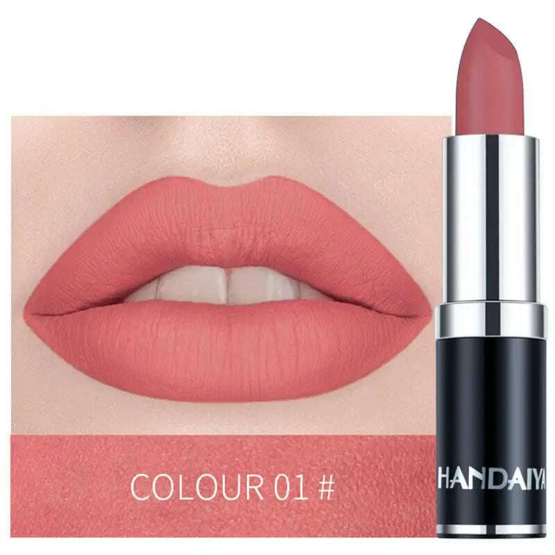 KIMLUD, 12 Color Lipstick Lip Makeup Sexy Woman Velvet Matte Lipgross Tint For Lips Long Lasting Waterproof Non-stick Cup Lip Cosmetics, A1 / CHINA, KIMLUD APPAREL - Womens Clothes