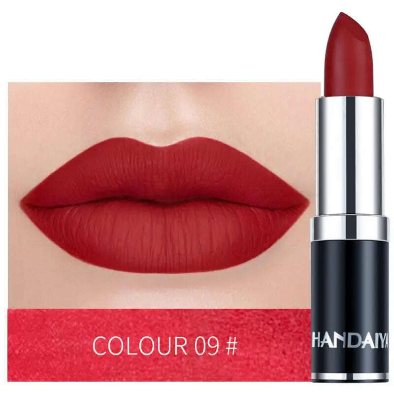 KIMLUD, 12 Color Lipstick Lip Makeup Sexy Woman Velvet Matte Lipgross Tint For Lips Long Lasting Waterproof Non-stick Cup Lip Cosmetics, A9 / CHINA, KIMLUD APPAREL - Womens Clothes