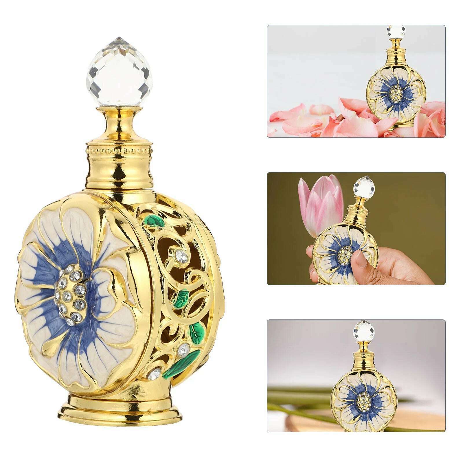 12 Ml Perfume Bottle Essential Oil Spray Arab Woman Perfumes Arabes Apothecary France Original Travel Small - KIMLUD