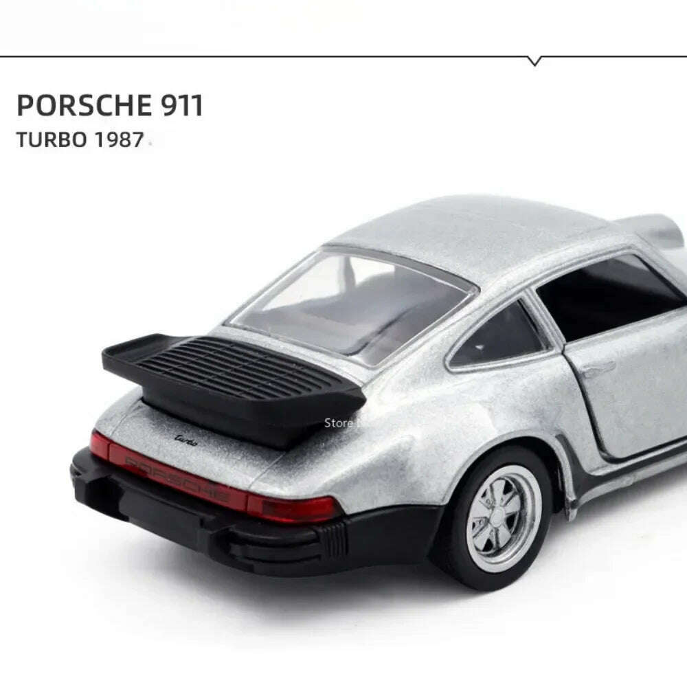 KIMLUD, 1/36 Scale Porsche 911 Turbo Toy Car Model Alloy Diecast Retro Racing with Pull Back Scale Model Car Toy for Boy Gift Collection, KIMLUD Womens Clothes