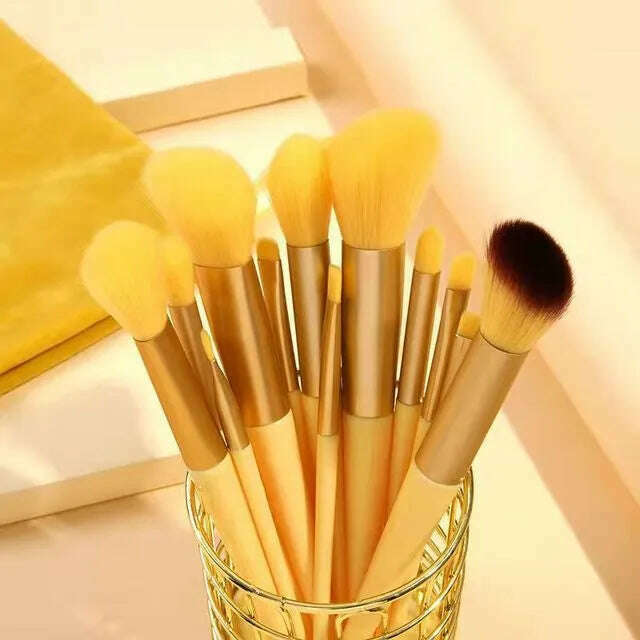 KIMLUD, 13Pcs Soft Fluffy Makeup Brushes Set for cosmetics Foundation Blush Powder Eyeshadow Kabuki Blending Makeup brush beauty tool, 13Pcs-no bag, KIMLUD APPAREL - Womens Clothes