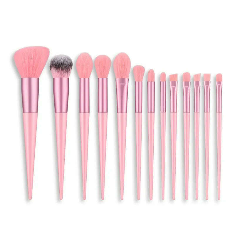 KIMLUD, 13Pcs Soft Fluffy Makeup Brushes Set for cosmetics Foundation Blush Powder Eyeshadow Kabuki Blending Makeup brush beauty tool, KIMLUD Womens Clothes