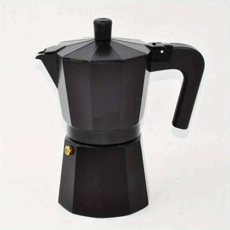 150/300/450ml Moka Pot Stovetop Camping Manual Cuban Coffee Maker Manual Camping Cuban Coffee Brewer for Making Cappuccino Latte - KIMLUD