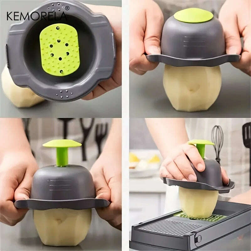 16 in 1 Multifunctional Vegetable Slicer Cutter Shredders Slicer With Basket Fruit Potato Onion Mincer Chopper Carrot Grater - KIMLUD