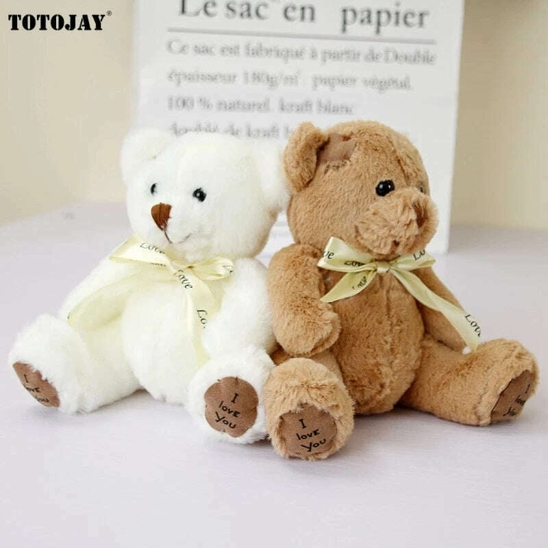 KIMLUD, 18cm 1pc Cute Bear Dolls Lovely Teddy Bear Stuffed Toy Soft Bear Toy Boys Girls Birthday Brinquedos Wedding Gifts, KIMLUD Womens Clothes