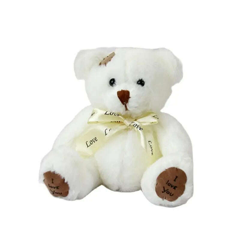 18cm 1pc Cute Bear Dolls Lovely Teddy Bear Stuffed Toy Soft Bear Toy Boys Girls Birthday Brinquedos Wedding Gifts - KIMLUD