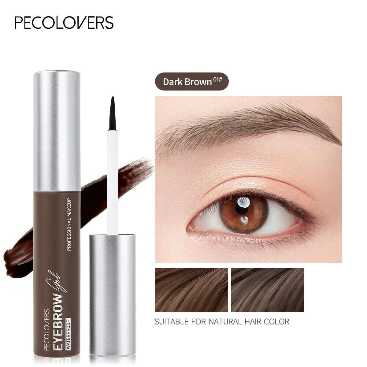 KIMLUD, 1PC Lazy Makeup Eyebrow Enhancers Liquid Gel Long Lasting Waterproof Film Forming Tear Off Brow Tattoo Tint For Eyebrow Makeup, 01, KIMLUD APPAREL - Womens Clothes