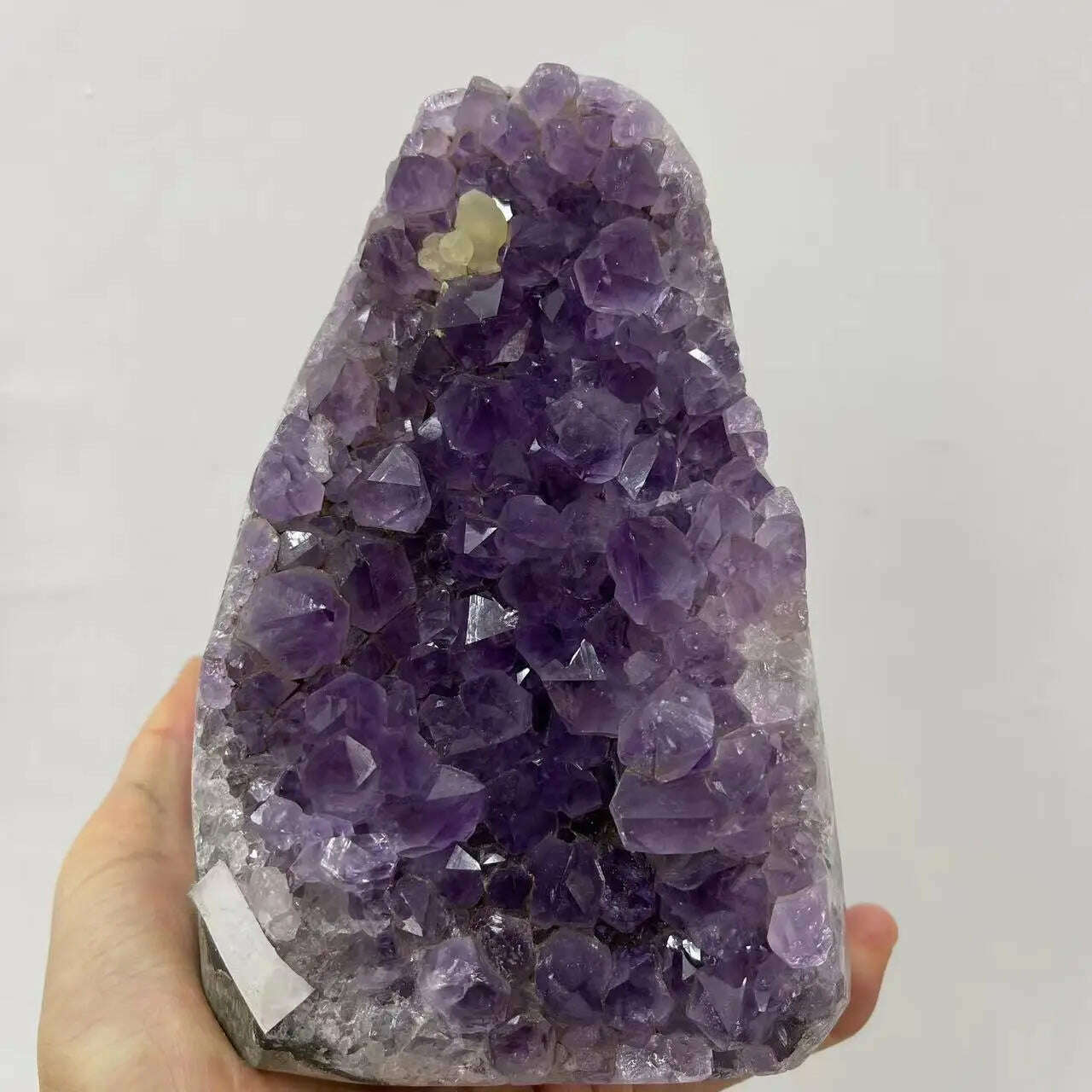 KIMLUD, 1PC Natural Amethyst Crystal Cluster Quartz Raw Crystals Healing Stone Ore Mineral Home Decor Purple Cornucopia Feng Shui Stone, KIMLUD Womens Clothes