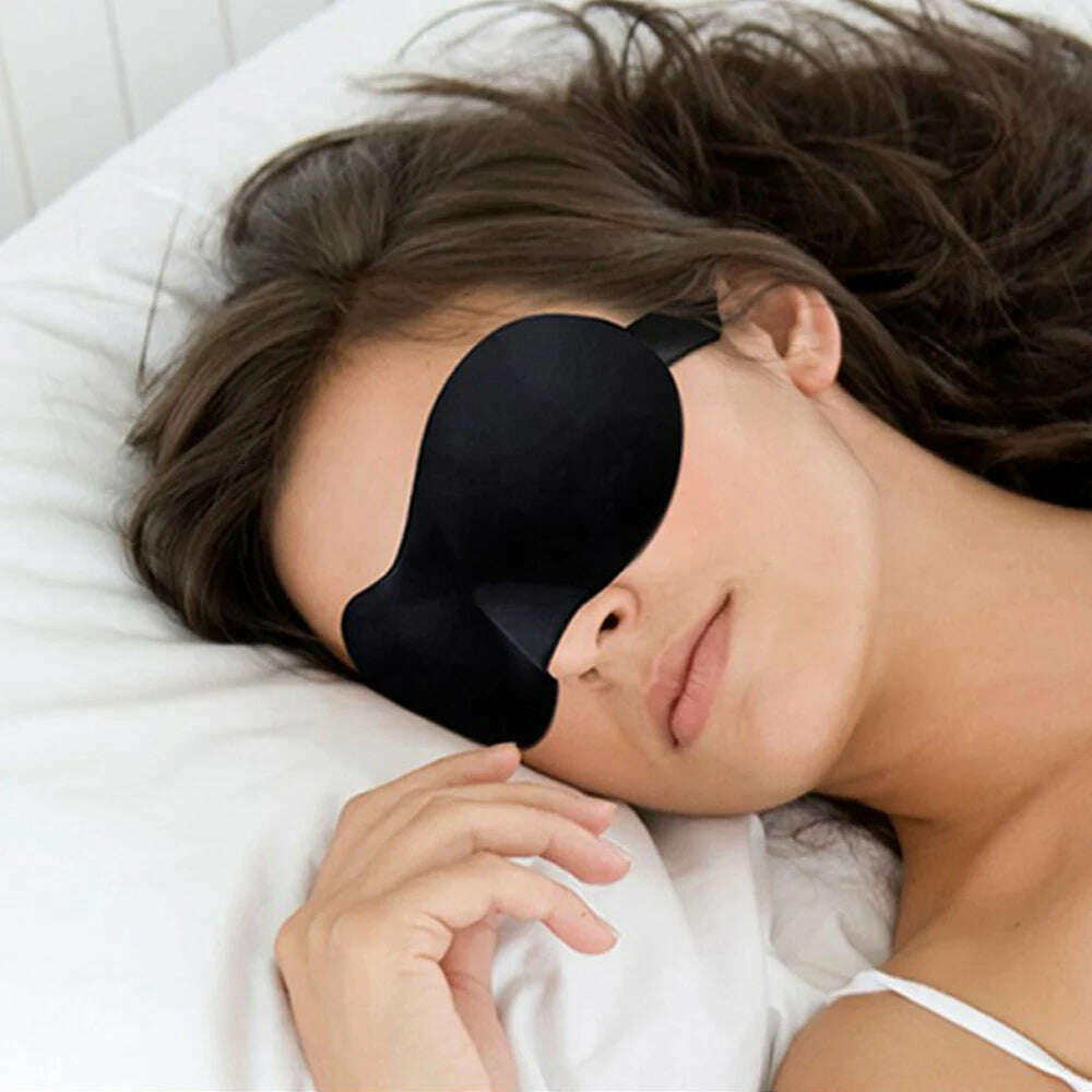 KIMLUD, 1Pcs 3D Sleep Mask Natural Sleeping Eye Mask Eyeshade Cover Shade Eye Patch Women Men Soft Portable Blindfold Travel Eyepatch, KIMLUD Womens Clothes