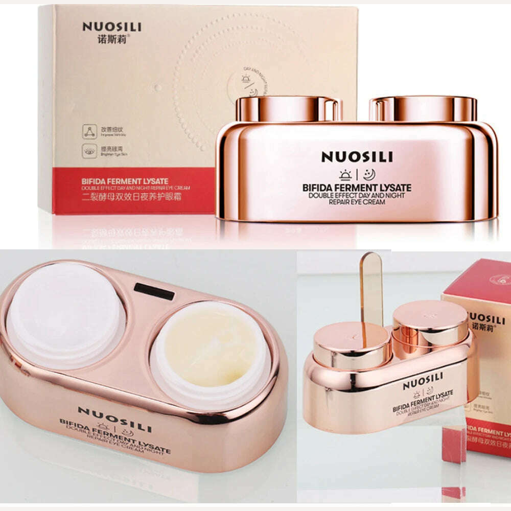 1Set Day/Night Peptide Anti-Wrinkle Eye Cream Collagen Anti Dark Circle Anti-aging Anti-Puffiness Eye Bags Korea Cosmetics - KIMLUD