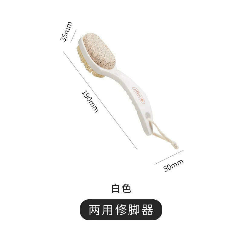 2-in-1 Foot Scrubbing Brush Foot Care Tool Heels Pedicure Tools Scrub Brush Pedicure Tools Double-sided Feet Grinding Stone - KIMLUD