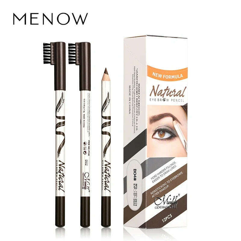 2 PCS Waterproof Eyebrow Pencil 5 Colors Eyebrow Pen for Women Beauty Cosmetic Eyebrow Pencil Cosmetics Tool - KIMLUD