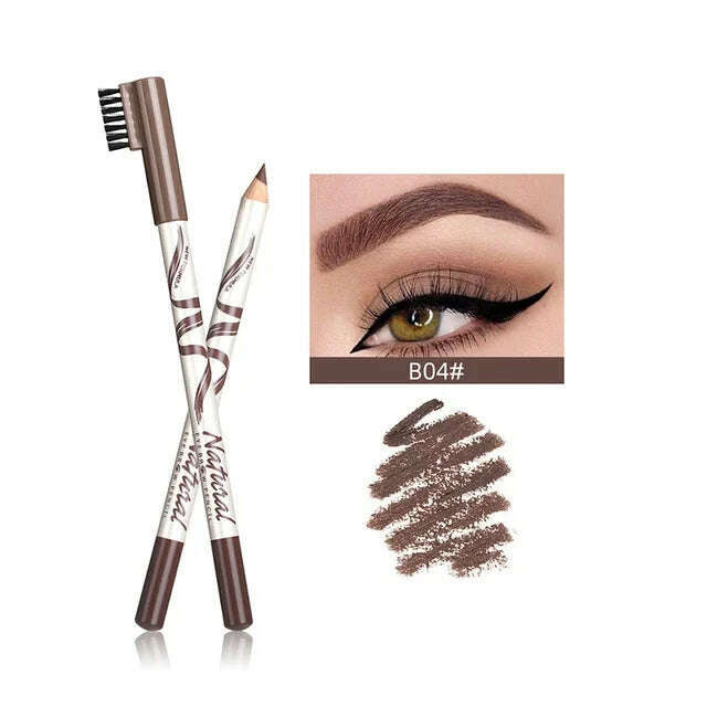 KIMLUD, 2 PCS Waterproof Eyebrow Pencil 5 Colors Eyebrow Pen for Women Beauty Cosmetic Eyebrow Pencil Cosmetics Tool, 04, KIMLUD APPAREL - Womens Clothes