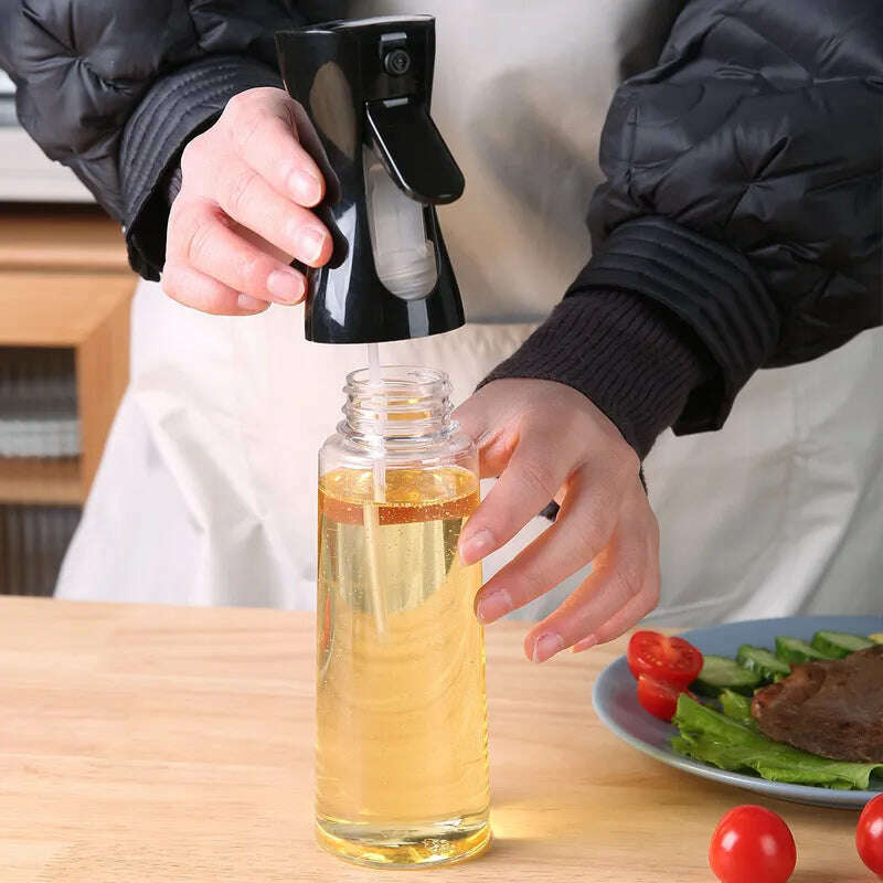 KIMLUD, 200ml 300ml Oil Spray Bottle Kitchen BBQ Cooking Olive Oil Dispenser Camping Baking Empty Vinegar Soy Sauce Sprayer Containers, KIMLUD Womens Clothes