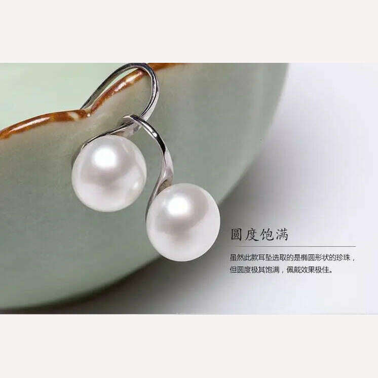 KIMLUD, 2020 Hot Sale Natural Pearl Earrings For Women Freshwater AA Pearl earring earring Accessories Earrings, KIMLUD Womens Clothes