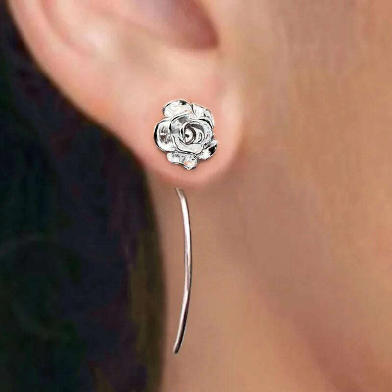 2021 Trendy Music Symbol Earrings for women Simple Treble Clef Note earrings fashionTemperament Female - KIMLUD