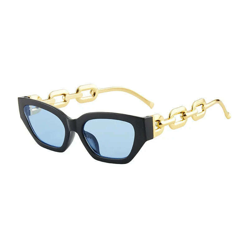 KIMLUD, 2022 New Fashion Cat Eye Sunglasses Women Vintage Brand Designer Glasses Black Sun Glasses Female UV400 Golden Eyewear, KIMLUD Womens Clothes