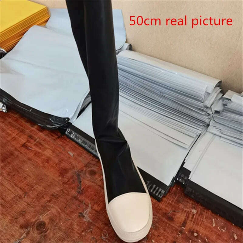 KIMLUD, 2022 New Shoes Winter Casual Women Boots Black Over the Knee Boots Sexy Female Autumn Winter lady Thigh High Boots, KIMLUD Womens Clothes