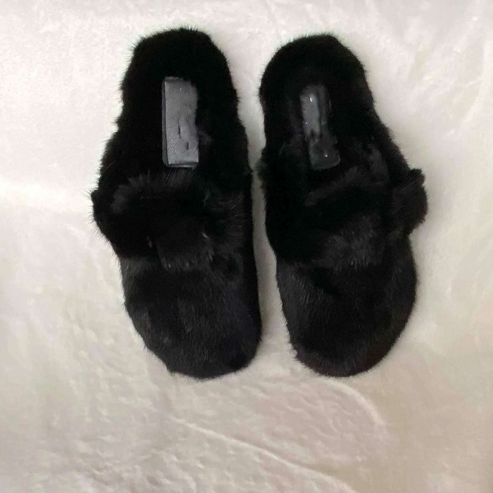 KIMLUD, 2022 The New Ladies Fur Slippers 100% Mink Fur Slippers Autumn And Winter Furry Flat Slippers Indoor Slippers Muller Slippers, 7 / 41, KIMLUD APPAREL - Womens Clothes