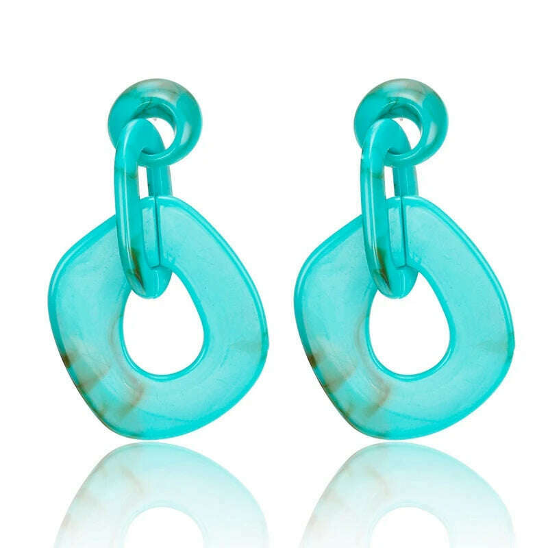 2022 Women Acrylic Minimalist Earrings Charm Statement Geometric Earring Pendant Fashion Jewelry Gifts Pendientes Brincos - KIMLUD