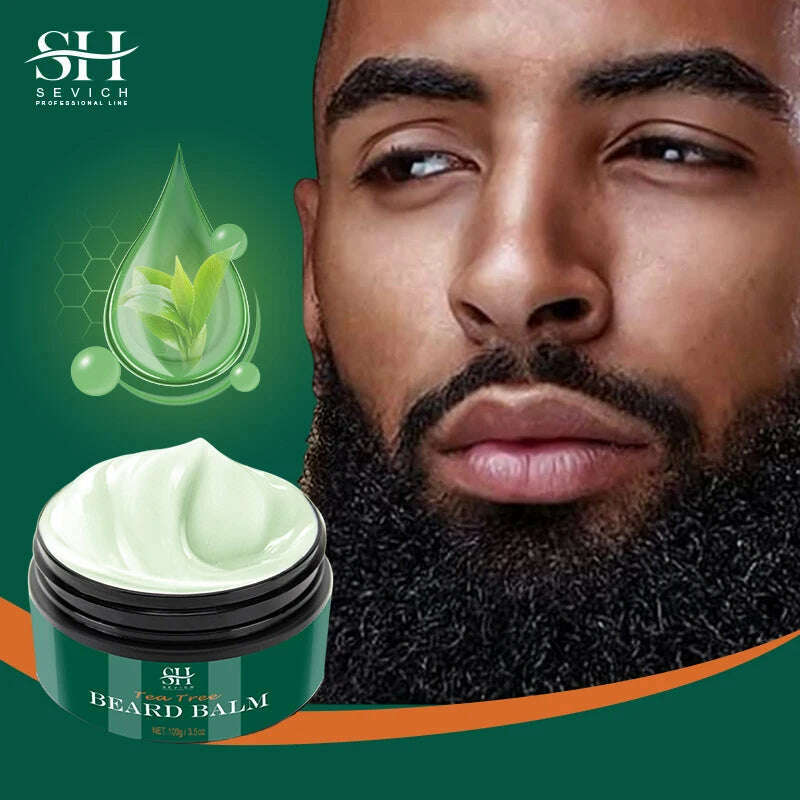 2023 Beard Growth Kit For Men Nourishing Moisturizing Moustache Growth Enhancer Oil Tea Tree Anti Hair Loss Shampoo Beard Care - KIMLUD