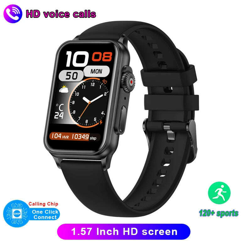 2023 New Bluetooth Call Smart Watch AI Voice Assistant Fitness Tracker 1.57 Inch HD Screen Smartwatch Men Women For Android IOS - KIMLUD