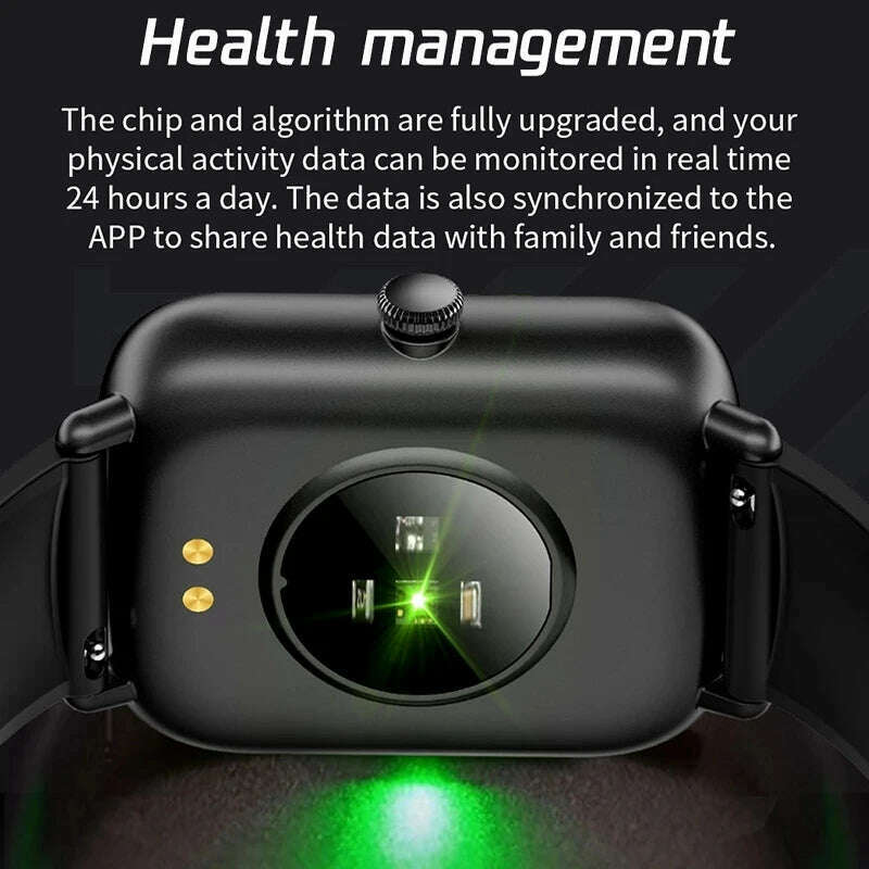 2023 New Bluetooth Heart Rate Monitor Smart Watch Men Full Touch Dial Call Fitness Tracker IP67 Waterproof Smartwatch Men women - KIMLUD